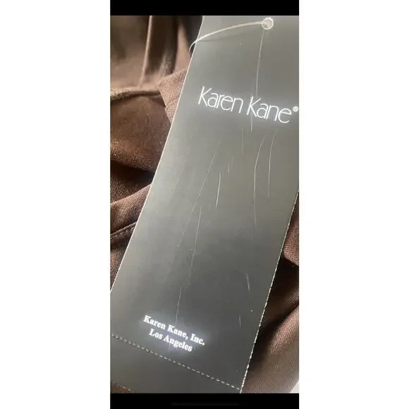 Karen Kane Brown Women's Scoop Neckline Sleeveless Top Tank L Large - NWT - Picture 6 of 7